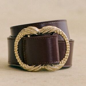 Sezane Artemis Belt Iced Chocolate size 80